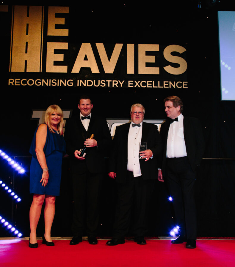 Guests receiving their trophy