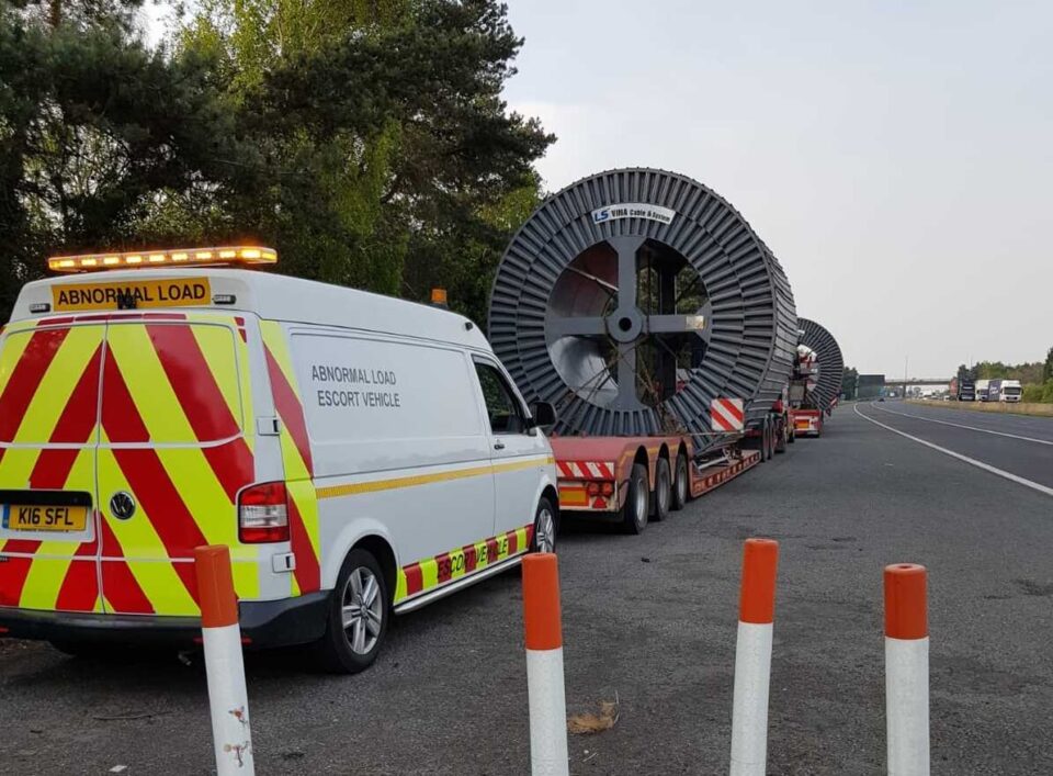 A Fastrans escort vehicle at work